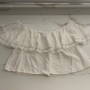 Off the shoulder crop top